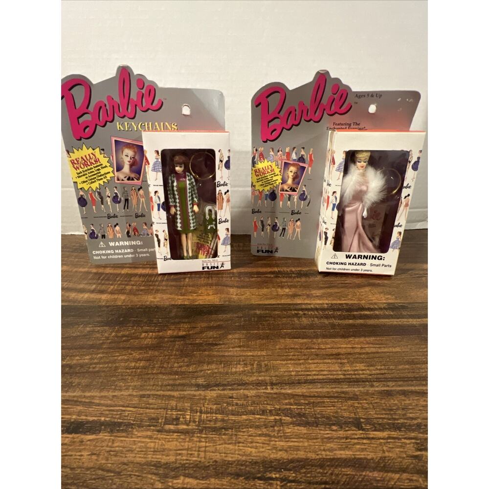 1996 The Enchanted Evening & Poodle Parade Keychains Barbie 3/4-in Doll